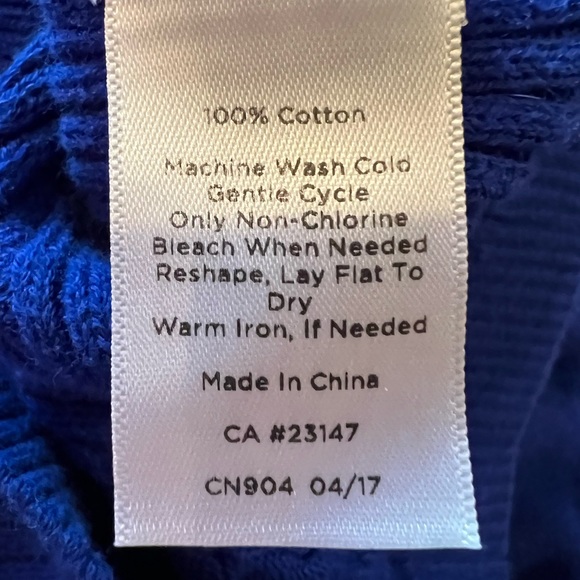 *Small Brilliant Royal Blue Fitted Crew Neck Sweater Talbot - Picture 5 of 14